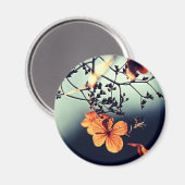 Blume Herbst Magnet (Vorderseite/Rückseite)