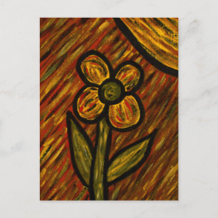 Blume Herbst Postkarte