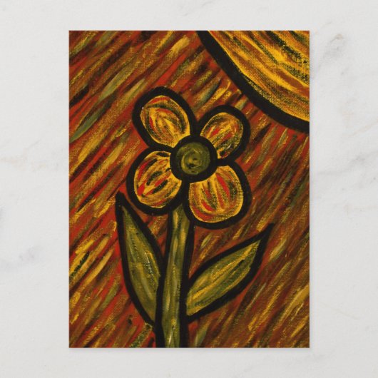 Blume Herbst Postkarte (Vorderseite)