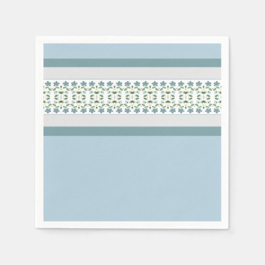 Blume-hervorgehobener Designer Serviette (Vorderseite)