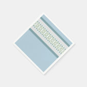 Blume-hervorgehobener Designer Serviette (Ecke)