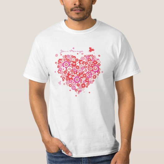 Blume Herz 1 Shirt (Vorderseite)