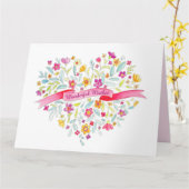 Blume Herz Bouquet Kunst Mutter bekommt gute Karte (Gelbe Blume)