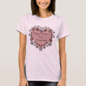 Blume Herz Happy Mother's Day Company Hashtag T-Shirt (Vorderseite)