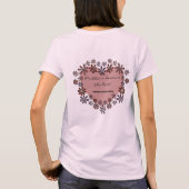 Blume Herz Happy Mother's Day Company Hashtag T-Shirt (Rückseite)