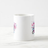 Blume Herz Kaffee Tasse (Mittel)