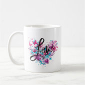 Blume Herz Kaffee Tasse (Links)