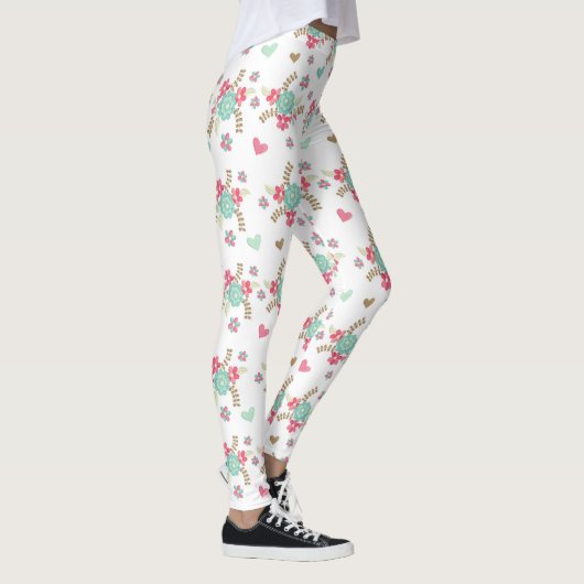 Blume/Herz - Leggings (Rechts)