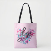 Blume Herz Liebe Tasche (Vorderseite)