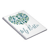 Blume Herz Notizblock (Rechte Seite)