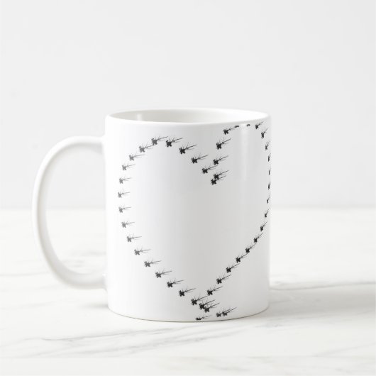 Blume Herz Tasse (Links)