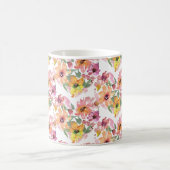 Blume Herz Tasse, Blume, Wildblumen botanisch Kaffeetasse (Mittel)