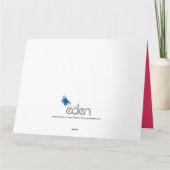 Blume Herzbukett Tuilp inked Art Muttertag Karte (Rückseite)