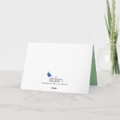 Blume Herzbukett Tuilp inked Art Muttertag Karte (Rückseite)