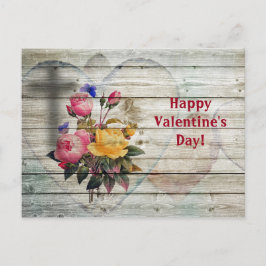 Blume Herzens Valentinstag Postkarte