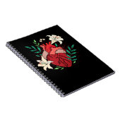 Blume Herzgartenkardiologe Notizblock (Rechte Seite)