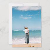 Blume Herzgestalt glücklicher Muttertag Einladung (Rückseite)