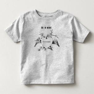 Blume Herzklapprahmen, Vintage Dekorationsfarbe Kleinkind T-shirt
