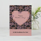 Blume Herzlichen Glückwunsch Muttertagsgeschenk (Stehend Vorderseite)