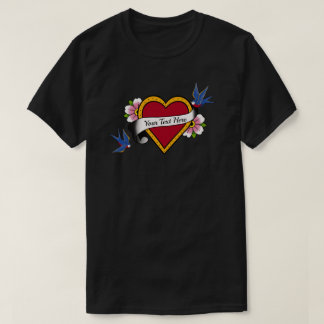 Blume Herzschlucken Schwanz Tattoo - Erstellen Sie T-Shirt