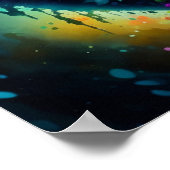 Blume HerzValentinstag Poster (Ecke)