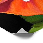 Blume Hibisken Tropical Summer Zitat Poster (Ecke)