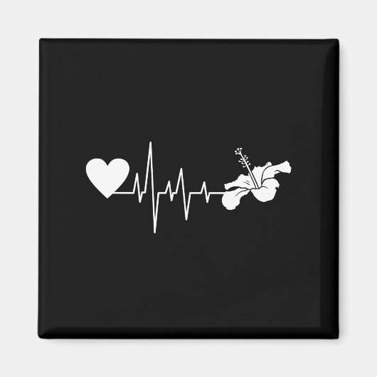 BLUME - HIBISKUS PFLANZE MAGNET (Vorne)