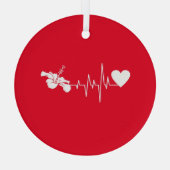 BLUME - HIBISKUS PFLANZE ORNAMENT AUS GLAS (Rückseite)