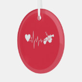 BLUME - HIBISKUS PFLANZE ORNAMENT AUS GLAS (Vorderseite links)