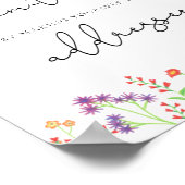 Blume hilft der betrieblichen Mama, einen Umschlag Poster (Ecke)