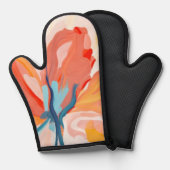 Blume Hintergrund abstrakte Malerei Ofenhandschuh (Vorderseite/Rückseite)
