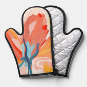 Blume Hintergrund abstrakte Malerei Ofenhandschuh (Vorderseite/Rückseite)