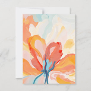 Blume Hintergrund abstrakte Malerei Postkarte