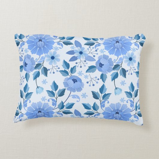 Blume Hintergrund Akzent Pillow Dekokissen (Rückseite)