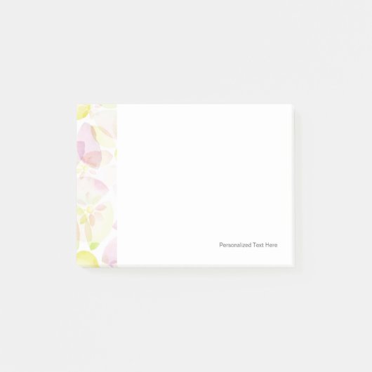 Blume-Hintergrund, Textur Post-it Klebezettel (Vorderseite)