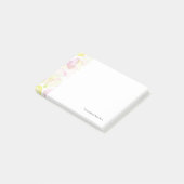 Blume-Hintergrund, Textur Post-it Klebezettel (angewinkelt)