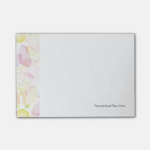 Blume-Hintergrund, Textur Post-it Klebezettel