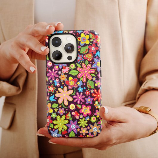 Blume Hippie iPhone | 60er Hippie iPhone Case-Mate Hülle