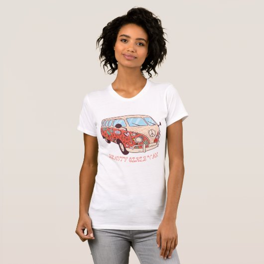 Blume Hippie Van T-Shirt (Vorne ganz)