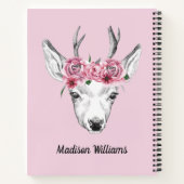Blume Hirsch | Name hinzufügen Notizblock (Rückseite)