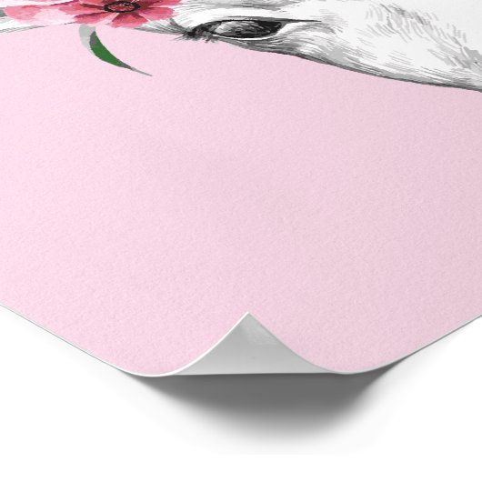 Blume Hirsch Poster (Ecke)