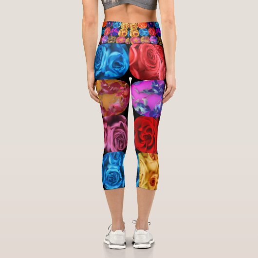 Blume Hochwaisted Capris (Rückseite)