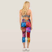 Blume Hochwaisted Capris (Rückseite)