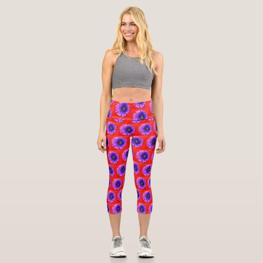 Blume Hochwaisted Capris (Vorderseite)