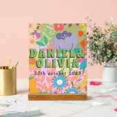 Blume Hochzeit Acrylschild (Hochzeit)