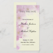 Blume Hochzeit Beruflich Minimalistisch Save The Date (Vorne/Hinten)