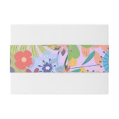 Blume Hochzeit Einladungsbanderole (Rückseitenbeispiel)