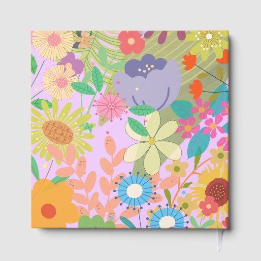 Blume Hochzeit Gästebuch (Rückseite)