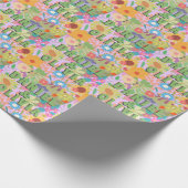 Blume Hochzeit Geschenkpapier (Ecke)