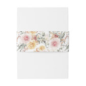 Blume Hochzeit im Garten Einladungsbanderole (Rückseitenbeispiel)